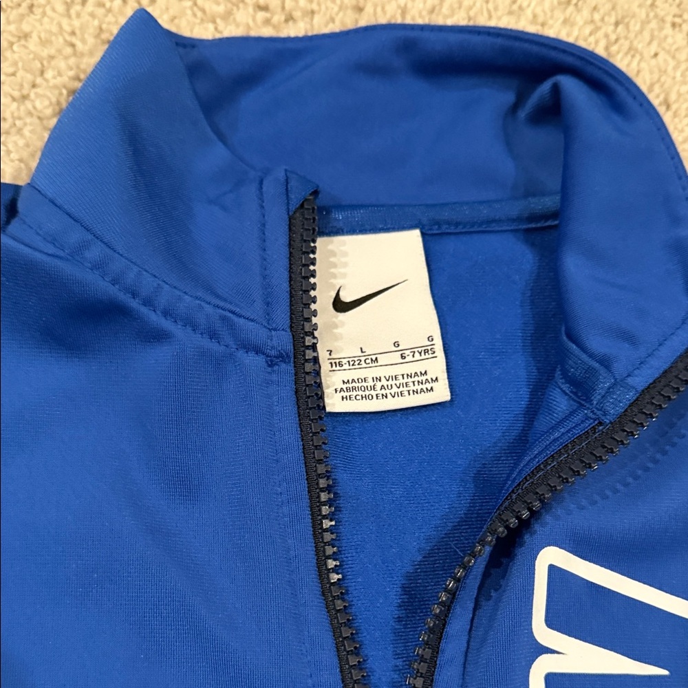 Nike Royal Blue and Navy Tracksuit, kids size 7 - Picture 3 of 6